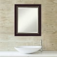 thumbnail image 5 of Amanti Art Beveled Wood Bathroom Wall Mirror - Signore Bronze Frame Outer Size: 20 x 24 in, 5 of 5