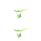 thumbnail image 1 of Minnieouse Hollow Out Mens Pouch Open Hip G String Tangas Ropa interior Calzoncillos de cintura baja Verde L 2piezas, 1 of 6