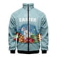 thumbnail image 2 of Chaqueta con cremallera y estampado 3D de Pascua en el oeste, divertida chaqueta de manga larga, cuello alto, ropa de moda, abrigo informal de talla grande para hombre, 2 of 5