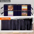 thumbnail image 5 of 3-Pack 35L Clothes Storage Bag, Navy Blue Foldable Under Bed Storage, 5 of 5