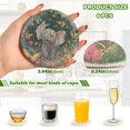 thumbnail image 5 of 6 Pcs Drink Coasters with Holder 3.94in Woven Coasters for Drinks Cute Elephant Coaster Set for Protection Table, 5 of 7