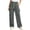 Gray, variant on Cargo Wide Leg Pants for Women Ghalytn Drawstring Elastic Waist - Loose Straight Casual Trousers with Side Pockets