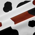 thumbnail image 4 of Manfei Rustic Cow Print Shower Curtain 72Wx78L,Minimalist Animal Pattern Bath Curtain,Black Brown, 4 of 6