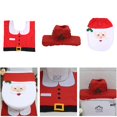 thumbnail image 3 of Juego de funda y alfombra para inodoro con diseño de Papá Noel, divertidas decoraciones navideñas para el baño, 3 of 5