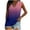 Pink, variant on Honeeladyy Womens V Neck Loose Fit Tank Tops Summer Trendy Gradient Color Sleeveless Tunic Tops Sky Blue XXL