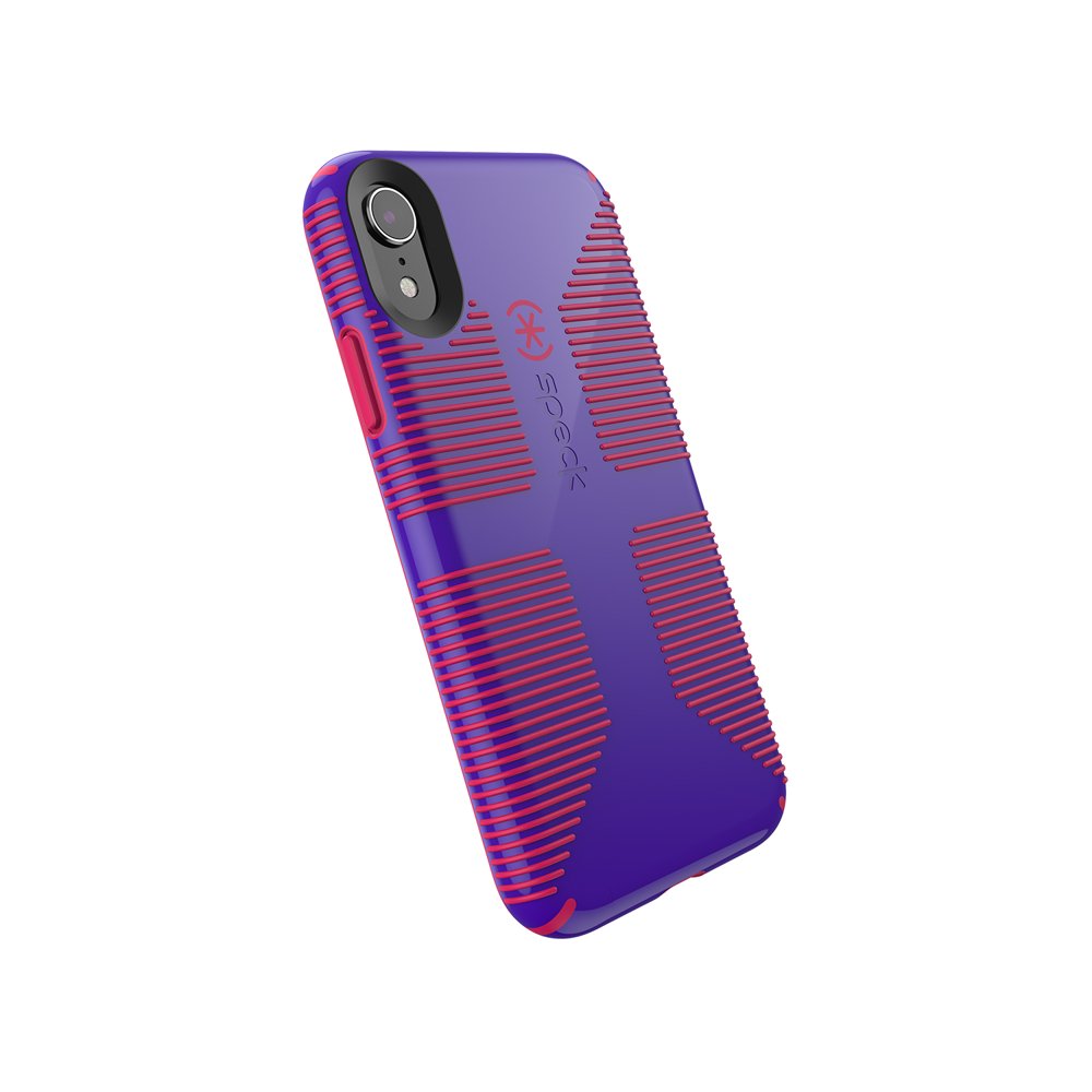 Speck Candyshell Grip Case for iPhone XR, Ultraviolet Purple/Ruby Red