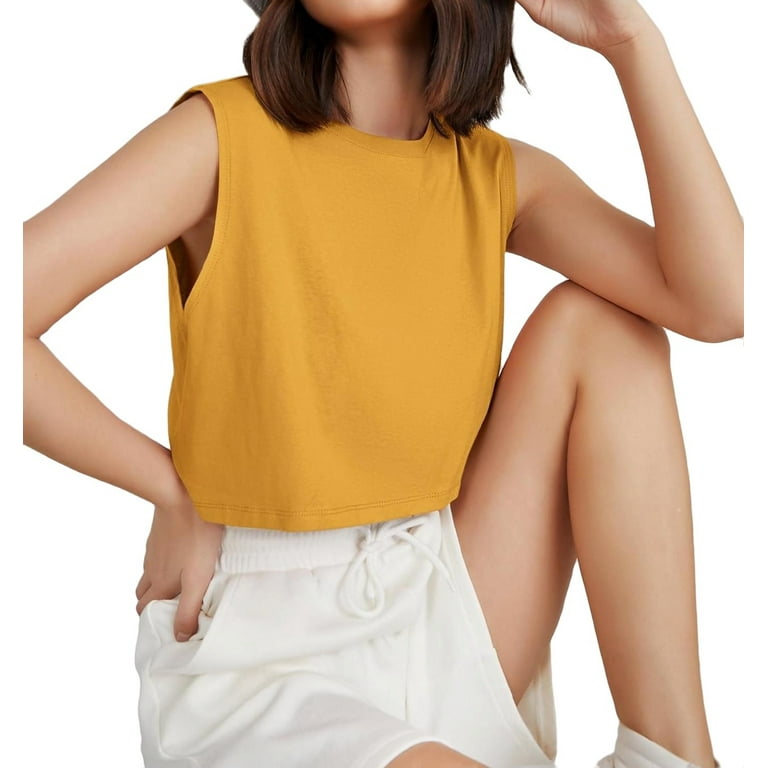 Mustard colored tank top hotsell
