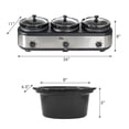 thumbnail image 3 of Elite Platinum Ensemble de Buffet Programmable Triple Mijoteuse 7,5 Pintes avec Couvercles, 3 of 3