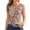 Tank Tops for Women Plus Size-Khaki, variant on Brilliant Tank Tops For Women under $5 Sleeveless Women's 2025 Summer Printed Round Sports Tops for Outer Wear Bottoming Slim Short Tops Vest Tunic Tops Brown M