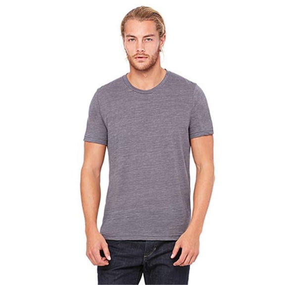 3650 Unisex Poly-Cotton Short Sleeve Tee - Asphalt Slub, Extra Small