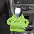 thumbnail image 3 of Cubierta de perilla de palanca de cambios automática, Mini Sudadera con capucha para palanca de cambios, decoración, perilla de engranaje Verde, 3 of 5