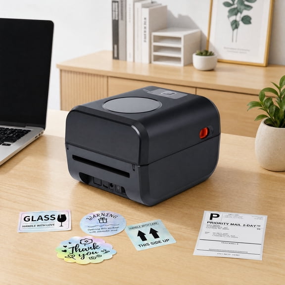 Phomemo A641M Bluetooth Shipping Label Printer 4x6, 2026 Upgraded Thermal Label Printer with Built-in Paper Bin, Thermal Printers for Small Business & Shipping Packages, Compatible with Amazon, Tikto