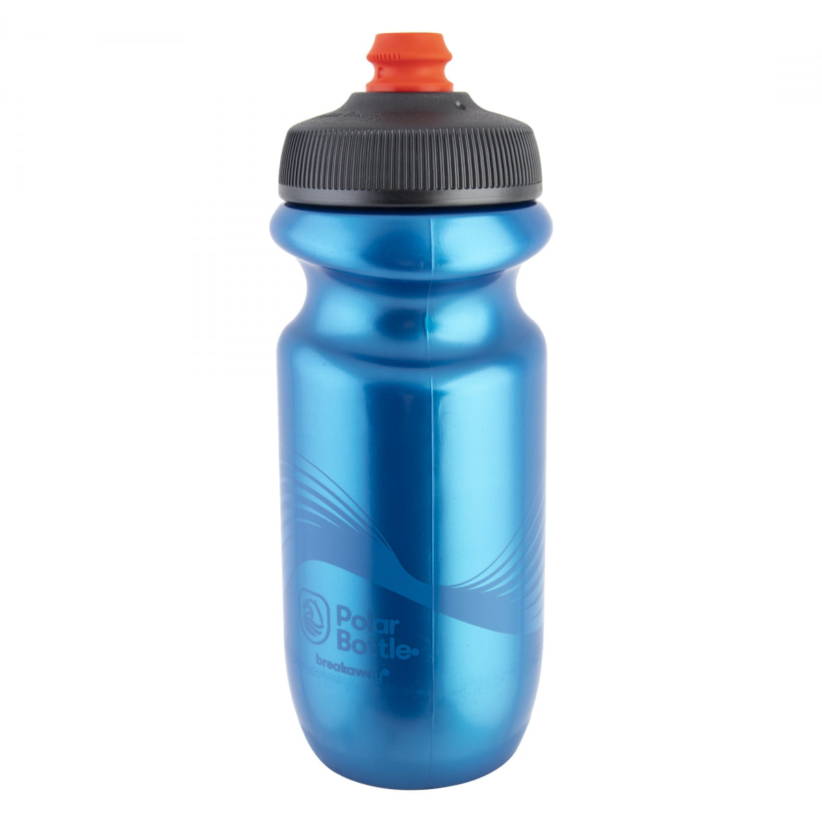 Charcoal & Black 20 oz Cycling & Sports Squeeze Bottle BPA-Free Polar Bottle Breakaway Wave Lightweight Bike Water Bottle