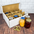 thumbnail image 5 of Set of 3 Mason Jar Cardboard Storage Boxes / Quart Jar Containers for Moving and Stacking, 5 of 7