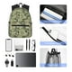 thumbnail image 4 of Disketp Tropical Plants Green Mochila Ligera Clásica con Múltiples Bolsillos, Mochila Casual para Hombre y Mujer, Ideal para Escuela, Trabajo y Viajes, 4 of 6