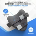 thumbnail image 4 of Memory Foam Knee Pillow for Side Sleepers Hip Pain with Adjustable Strap - Between Leg Sleeping Sciatica Relief Support Back, Knees, Joints, and Spine Alignment Cushion, 4 of 4