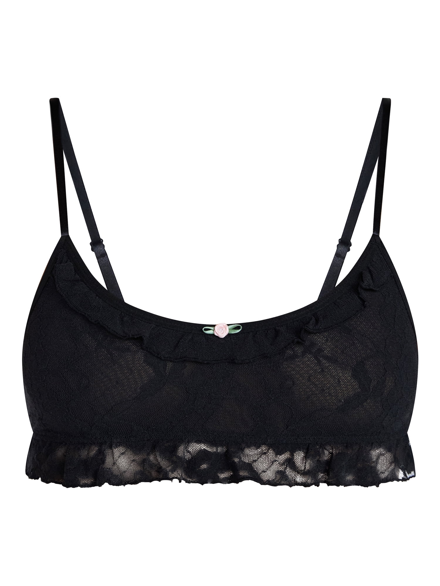 No Boundaries Lace Triangle Bralette, Women's XS-XXXL