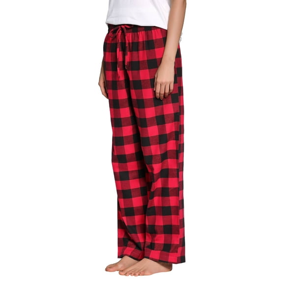 Upsoelle Women's 100% Cotton Super Soft Flannel Plaid Pajama/Lounge Pants