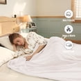 thumbnail image 6 of YAKEE Electric Heated Blanket 72"x84" Full Size - 4 Heat Levels, 10 Hours Auto-off, Machine Washable with Overheat Protection, White for Adults, 6 of 6
