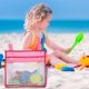 thumbnail image 1 of Mesh Beach Bag Beach Toy Tote Bag Foldable For Family Pool Grocery Storage Net Bag, 1 of 1