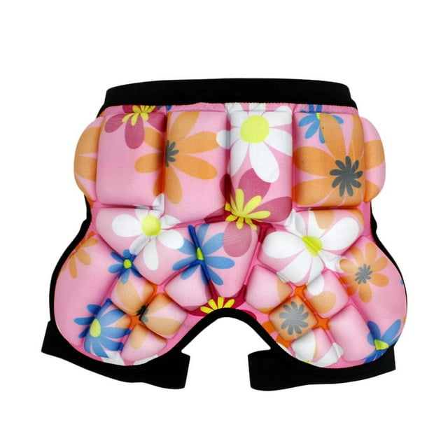 Pantalones Cortos Acolchados para Niños Baoblaze Protección Hip EVA Rosado