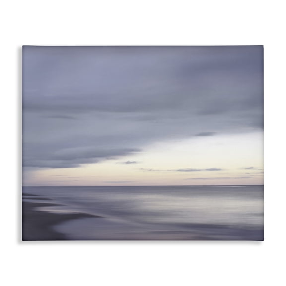 Stupell Industries Contemporary Sunset Beach Soft Focus Hazy Clouds Canvas Art, 20 x 16, by Maggie Olsen