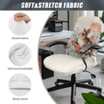 thumbnail image 6 of Renewold Office Chair Cover Stretch Desk Chair Cover with Elastic Bottom Removable Office Computer Chair Protector for Easter Home Decoration, Retro Easter Bunny Floral Beige, S, 6 of 7