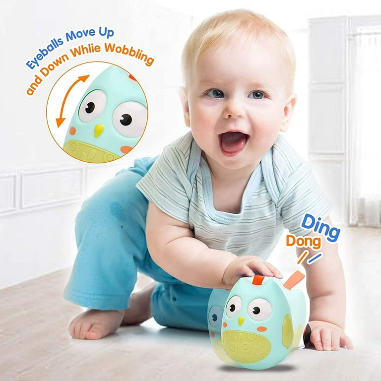 Player Roly Poly Toy Owl Weeble Wobble Toys for Baby 3 to 12 Months Best Gift for Kids Boys Girls Infants Toddlers