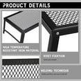 thumbnail image 4 of Camp over Fire Grill ,Folding Campfire Grill Cooking Grill Grates Steel Grill Grates for Outdoor BBQ Picnic Open Flame Cooking, 4 of 11