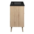 thumbnail image 4 of Modway Maverick 36" Wood Bathroom Vanity with Tapered Legs in Black/Oak, 4 of 11