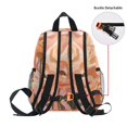 thumbnail image 5 of FORMRS Kids School Backpack with Front Zippered Pocket 12" Student Travel Daypack, Abstract Orange Flowers, 5 of 6