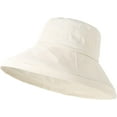 thumbnail image 3 of CoCopeaunts Classic Wide Brim Bucket Hat Women Summer Outdoor Travel Fisherman Hat Ladies Casual Sun Protection Beach Hats, 3 of 8