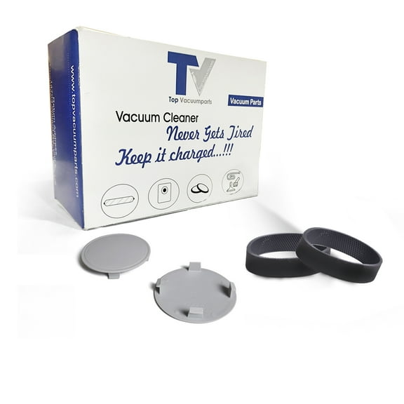 Replacement Part For TVP Vacuum Cleaner Rear Wheel Hub 2 Cap With Free 2 Belts # 555901A, 301289, 301289S
