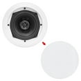 thumbnail image 4 of 2) NEW Pyle PDIC51RD 5.25 Inch Round White In Ceiling Wall Flush Speakers Pair, 4 of 5