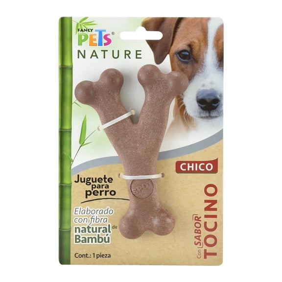 Juguete para Perro Fancy Pets en Forma de Hueso Sabor Tocino Chico