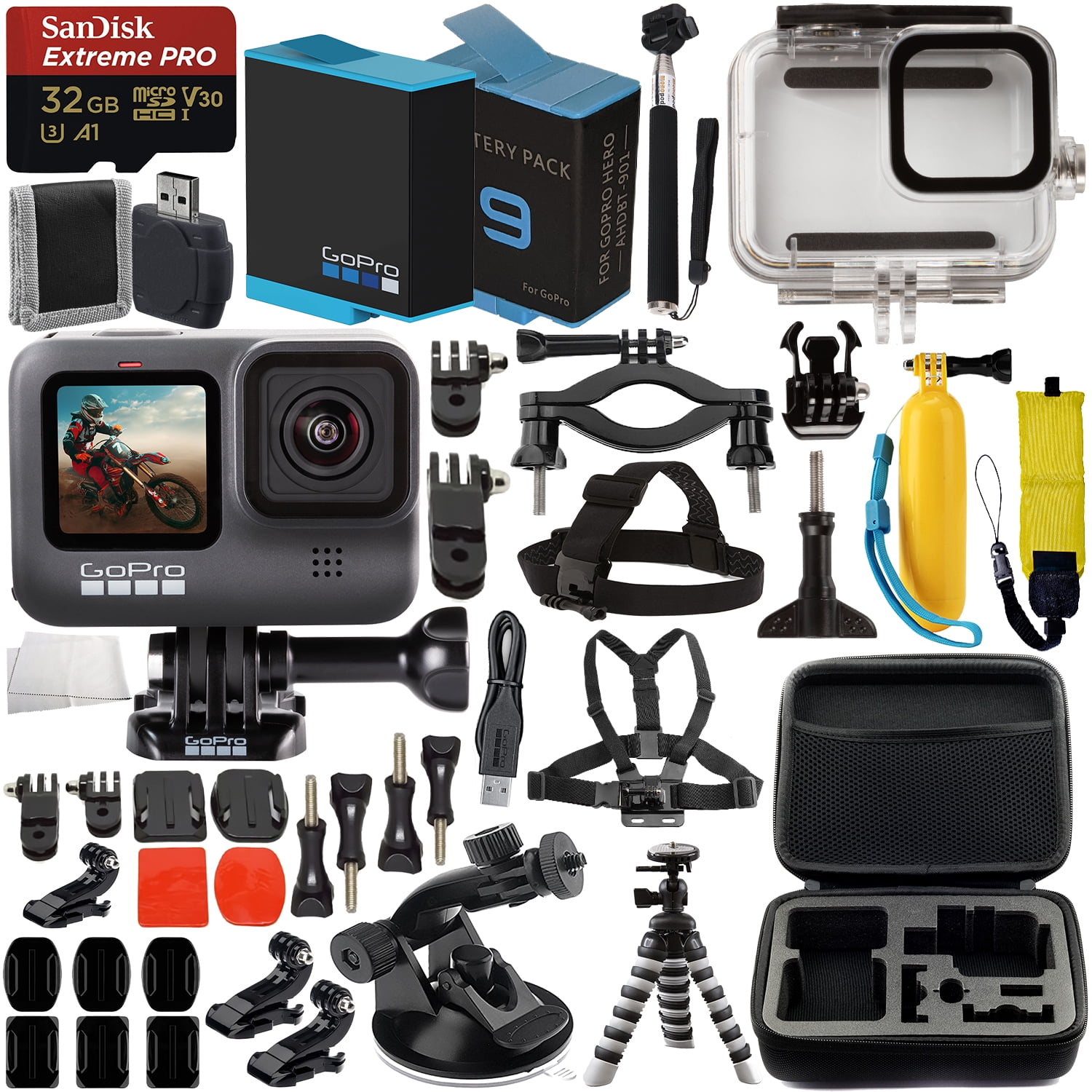 SSE GoPro Hero 9 Action Camera (Black) with Premium Accessory