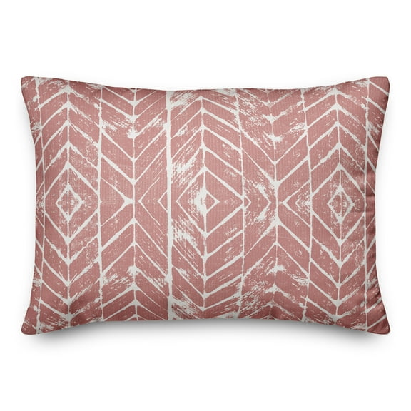 Creative Products Distress Chevron Pink 14 x 20 Indoor / Outdoor Pillow
