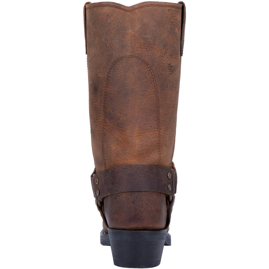 motorcycle boots mens dean harness crazy horse brown di19076
