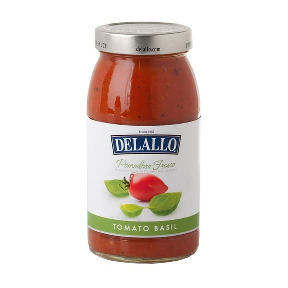 Pack of 6, Delallo Pomodoro Fresco Tomato Basil Sauce, 25.25 oz