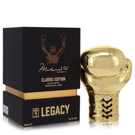 Muhammad Ali Legacy Round 4 by Muhammad Ali Eau De Parfum Spray (Classic Edition) 3.3 oz for Men Pack of 3