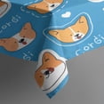 thumbnail image 3 of Cartoon Corgi Rectangle Tablecloth 60"x84",Waterproof Polyester Rectangle Table Cloth, Wipeable Spillproof Polyester Tablecloth for Dining, Camping, Indoor and Outdoor, 3 of 5