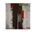 thumbnail image 1 of EREHome Rouge et Gris Peinture Abstraite d'Art Japonais Noren Rideau Porte Porte Porte Rideaux de Traitement Coton Lin Rideau Taille 85x90 cm, 1 of 1