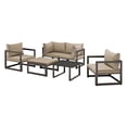 thumbnail image 2 of Modway Fortuna 6 Piece Outdoor Patio Sectional Sofa Set, Multiple Colors, 2 of 8