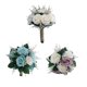 thumbnail image 5 of Yuarrent Flores artificiales duraderas para ramo de boda, ramo de novia de fiesta realista y ecológico Decoración Blanco, 5 of 6