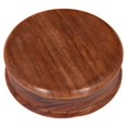 thumbnail image 3 of diollo Wooden Cigar Ashtray Round Wood Ashtrays with 3 Slots for Indoor Outdoor Use, 3 of 3