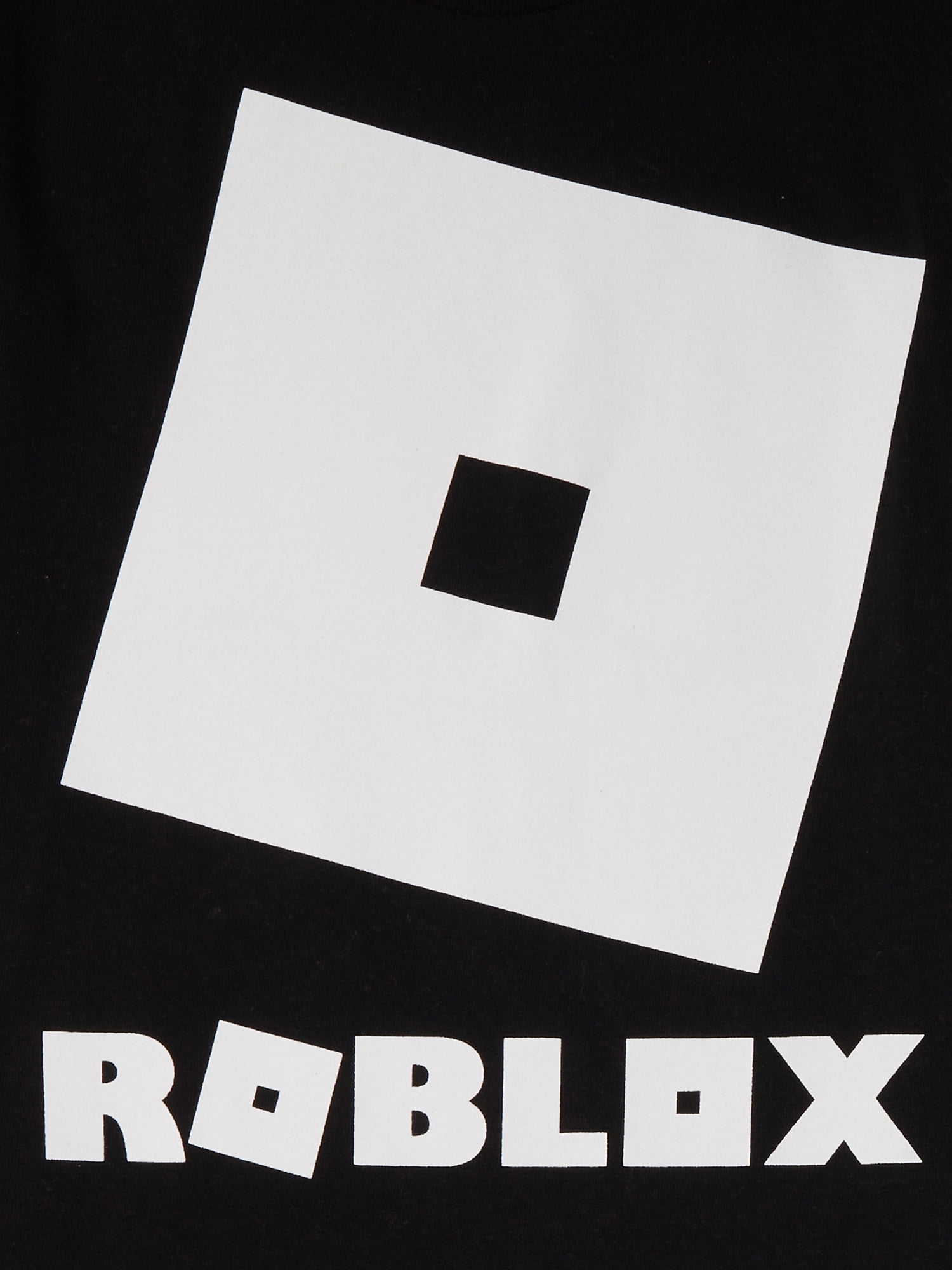 Roblox Youth Boys White Square Logo Black Tee Shirt New XS(4-5), XL(14-16)