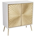 thumbnail image 2 of 55 Downing Street Starburst 32" Wide White and Gold 2-Door Cabinet, 2 of 9
