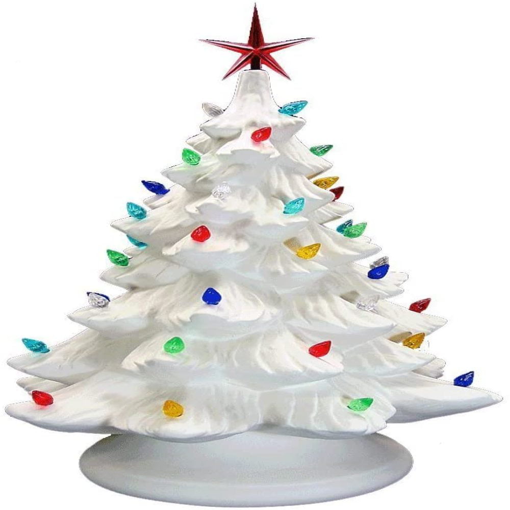 50 Large Ceramic Christmas Tree Twist Flame Lights Bulbs 9 Pretty  **FREE SHIP** 