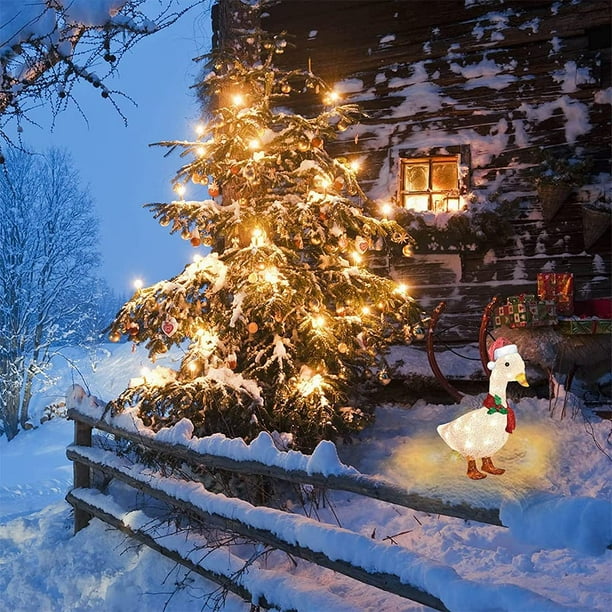 2 Décorations de Noël d'Extérieur Labrador et Westie Lumineux