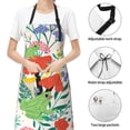 thumbnail image 6 of Lsque Mushroom and Frogs Waterproof Apron Chef Aprons for Men Heavy Duty Chemical Work Apron Extra Long Grilling Aprons with Adjustable Bib Apron, 6 of 9